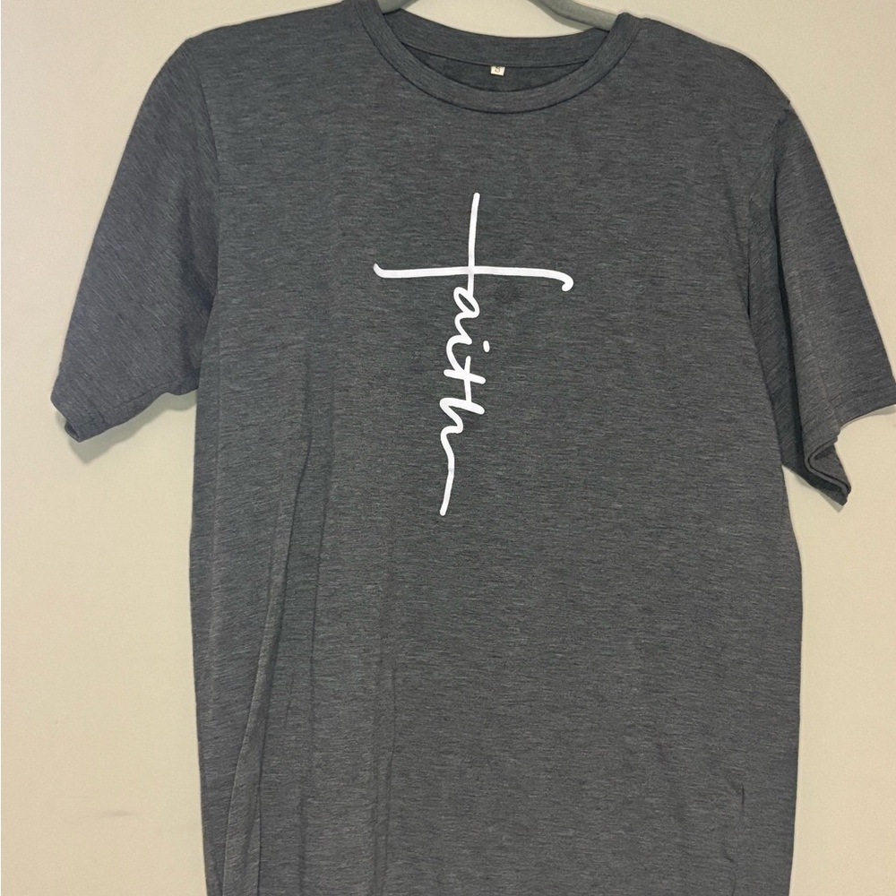 Faith Graphic Women’s T-Shirt - Gray